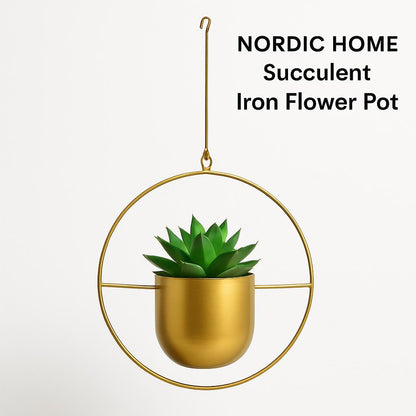 Nordic Home Succulent Iron Flower Pot