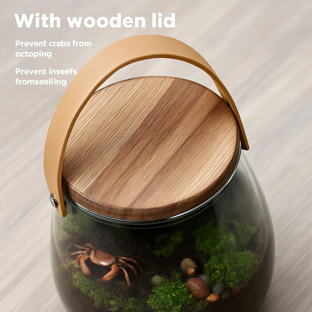 Eco-Friendly Leather Portable Glass Vase