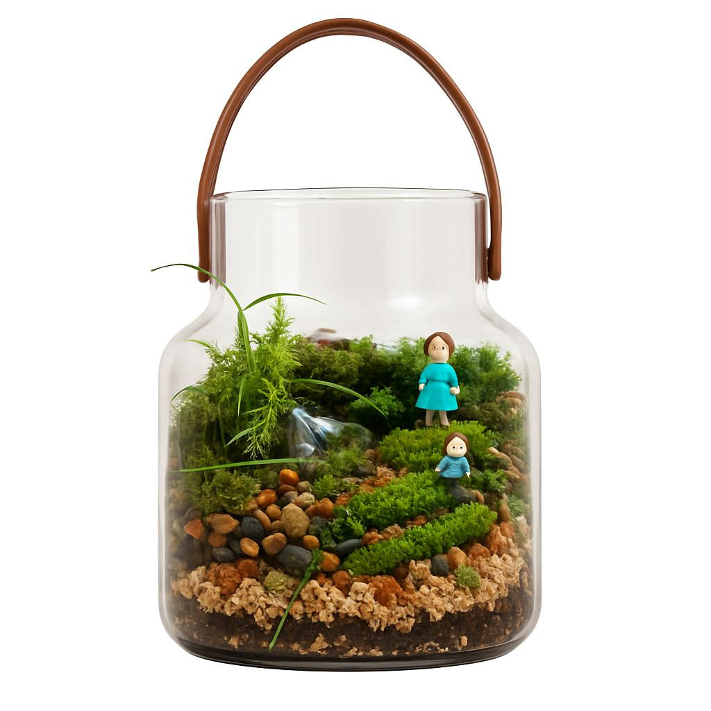 Eco-Friendly Leather Portable Glass Vase