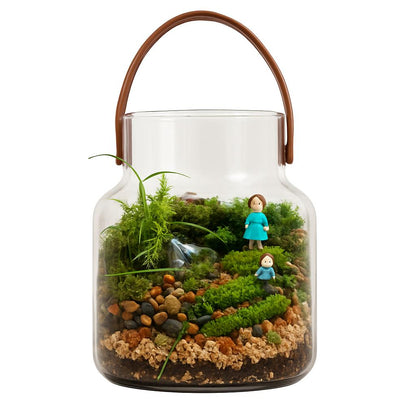 Eco-Friendly Leather Portable Glass Vase