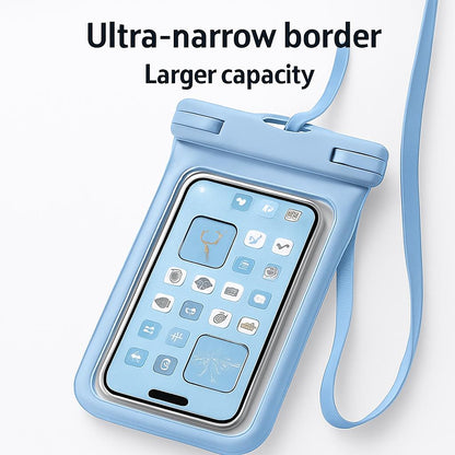 Waterproof Phone Pouch - Light Blue, Durable & Eco-Friendly