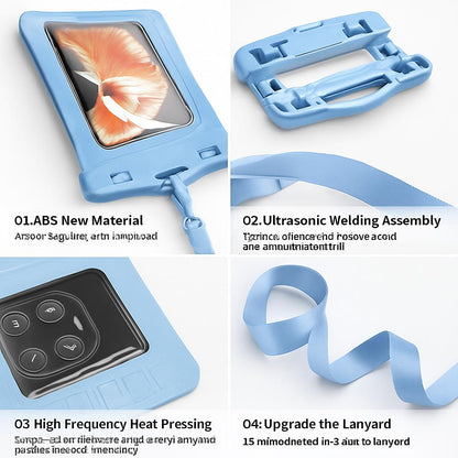 Waterproof Phone Pouch - Light Blue, Durable & Eco-Friendly