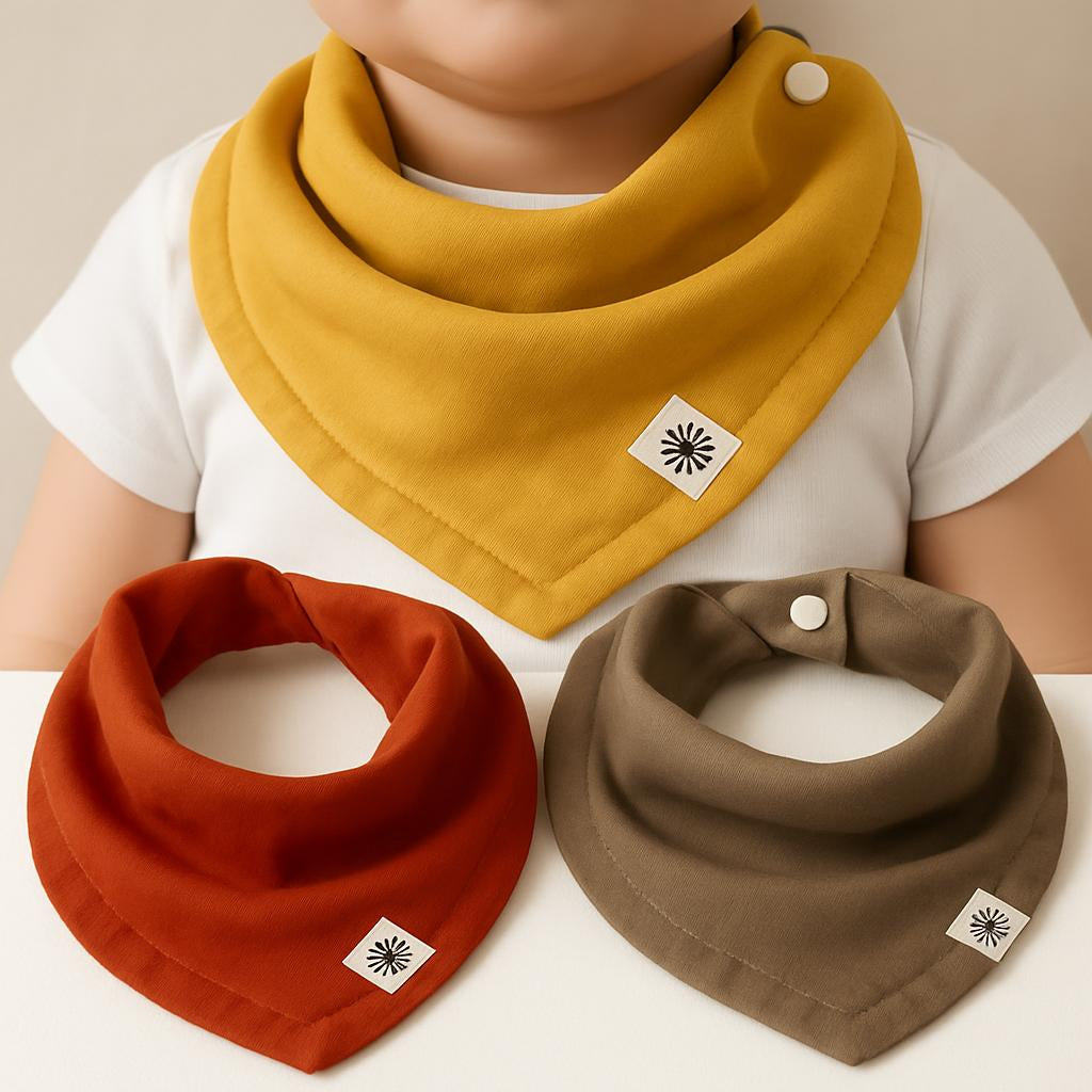 Eco-Friendly Organic Cotton Baby Bib - Multi-Use & Stylish