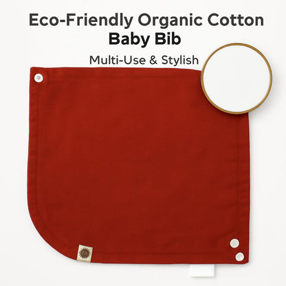Eco-Friendly Organic Cotton Baby Bib - Multi-Use & Stylish
