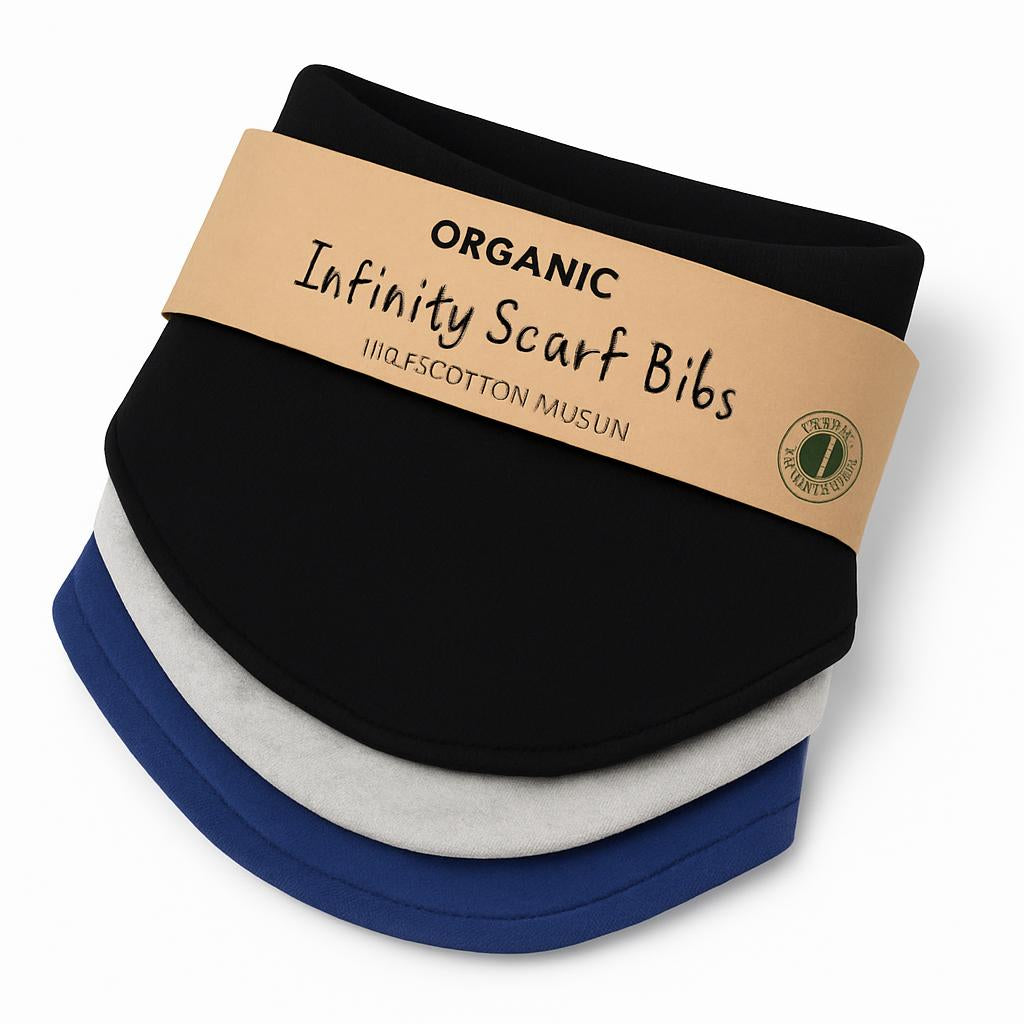 Eco-Friendly Organic Cotton Baby Bib - Multi-Use & Stylish