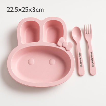 Eco-Friendly Wheat Fiber Kids Dish - Fall Resistant & Safe