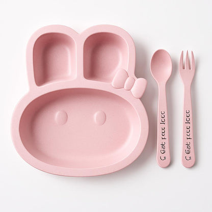 Eco-Friendly Wheat Fiber Kids Dish - Fall Resistant & Safe