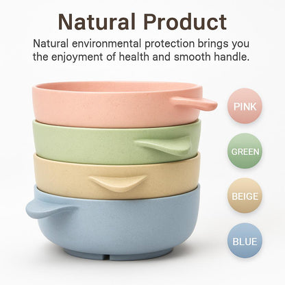 Eco-Friendly Biodegradable Rice Bowl and Spoon Set