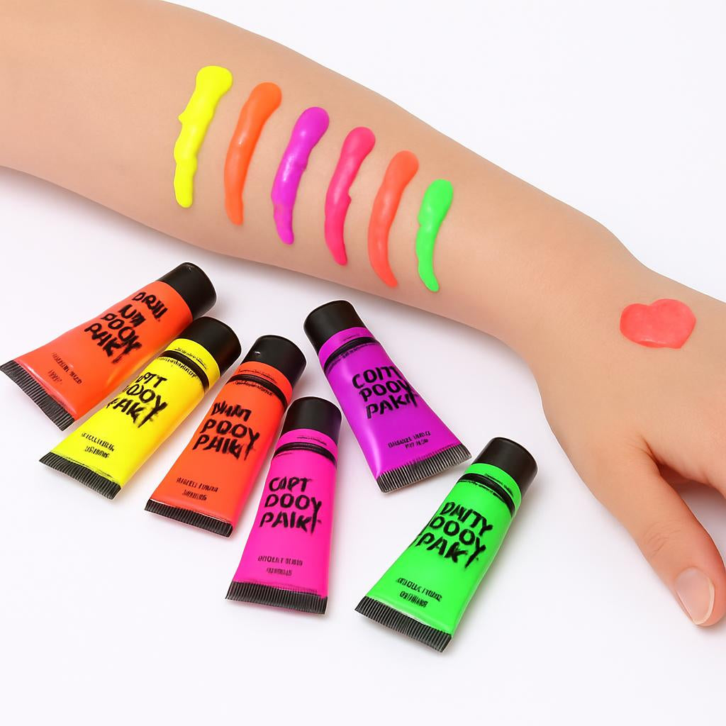 Neon Non-Toxic Body Paint in Eco-Friendly Tubes