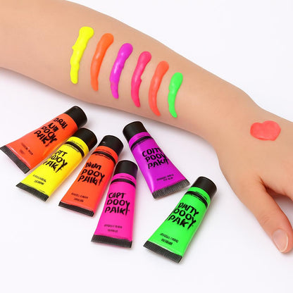 Neon Non-Toxic Body Paint in Eco-Friendly Tubes