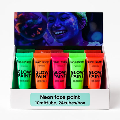 Neon Non-Toxic Body Paint - Eco-Friendly, Biodegradable, Multi-Use