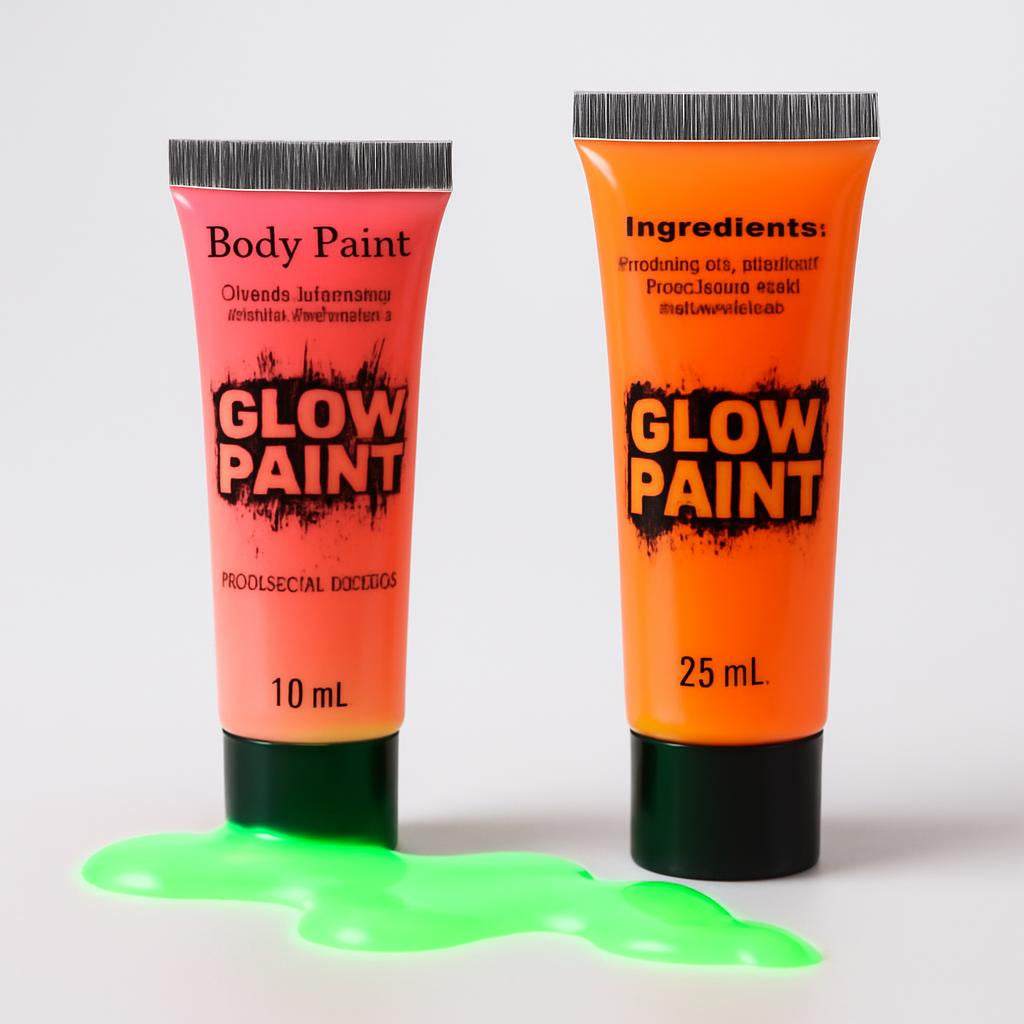 Neon Non-Toxic Body Paint - Eco-Friendly, Biodegradable, Multi-Use