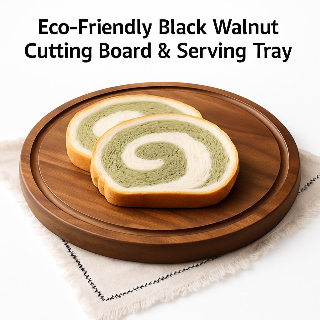 Eco-Friendly Black Walnut Cutting Board & Serving Tray