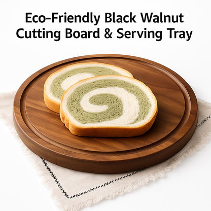Eco-Friendly Black Walnut Cutting Board & Serving Tray