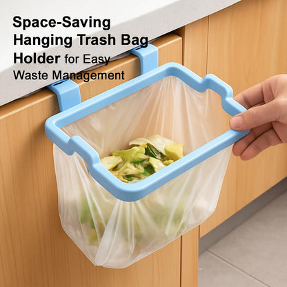 Space-Saving Hanging Trash Bag Holder for Easy Waste Management