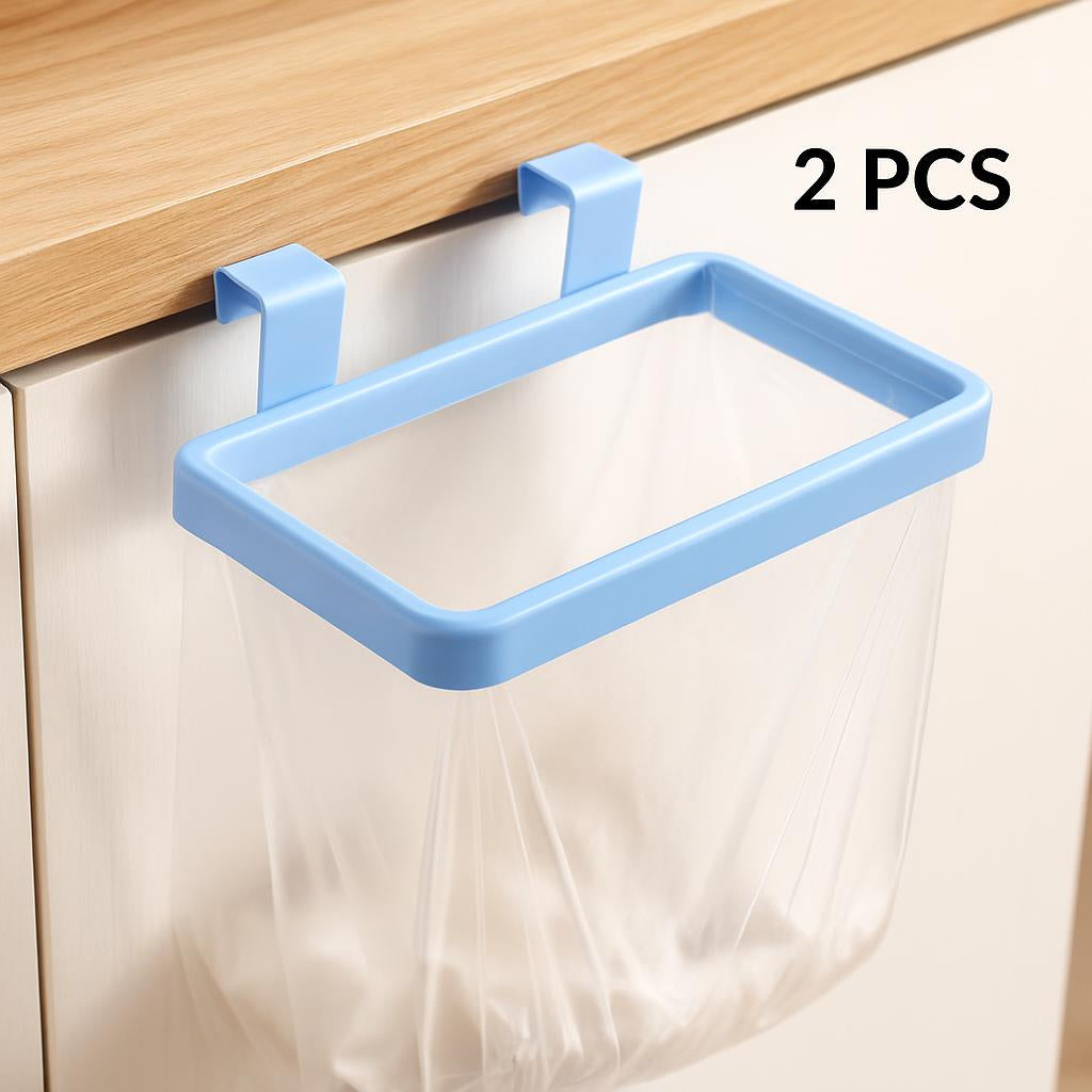 Space-Saving Hanging Trash Bag Holder for Easy Waste Management
