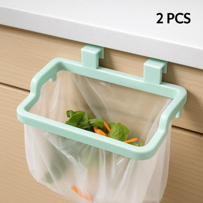 Space-Saving Hanging Trash Bag Holder for Easy Waste Management