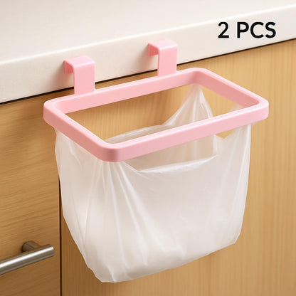 Space-Saving Hanging Trash Bag Holder for Easy Waste Management
