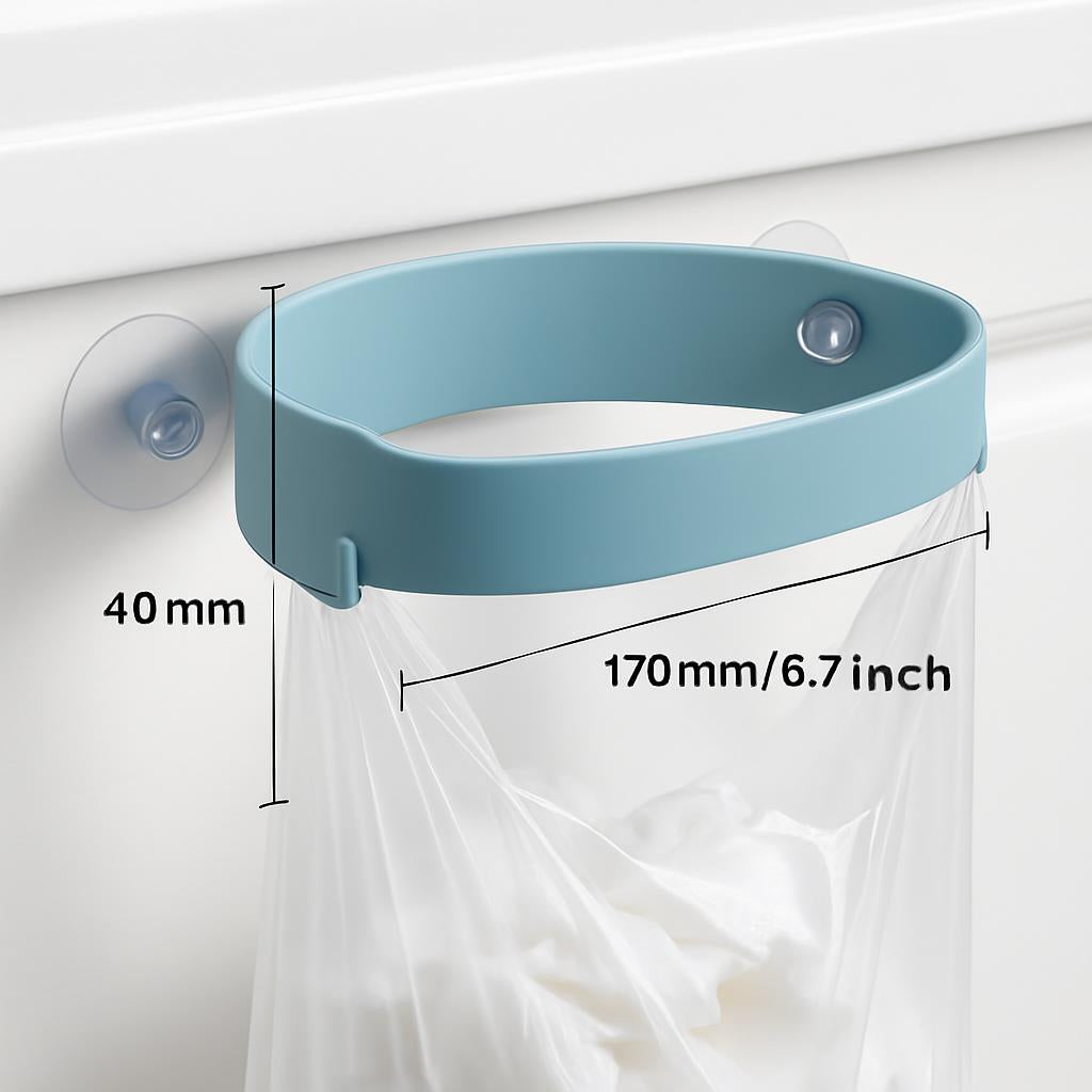 Space-Saving Hanging Trash Bag Holder for Easy Waste Management