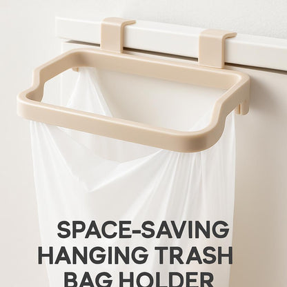 Space-Saving Hanging Trash Bag Holder for Easy Waste Management