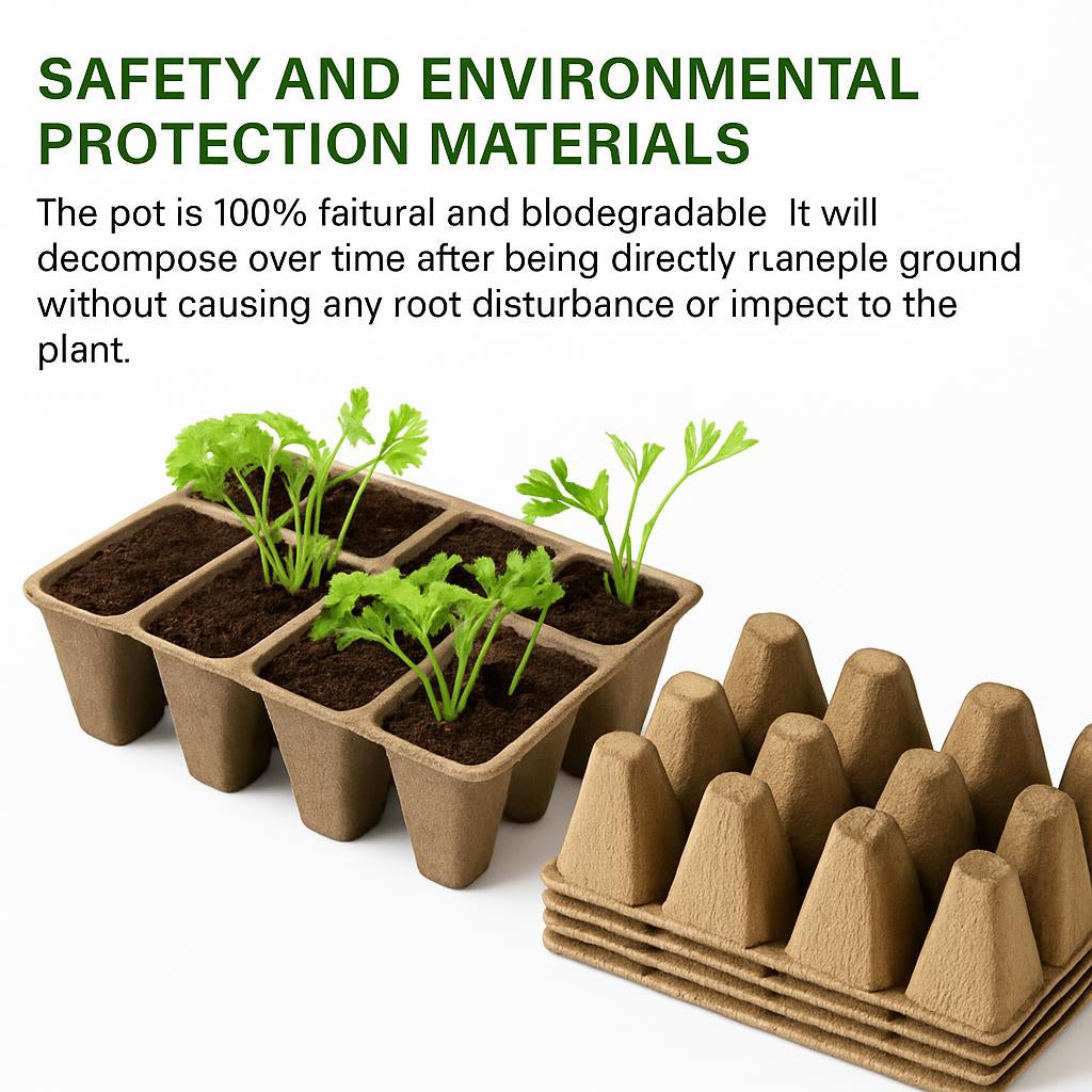Biodegradable Pulp Seedling Tray for Eco-Friendly Gardening
