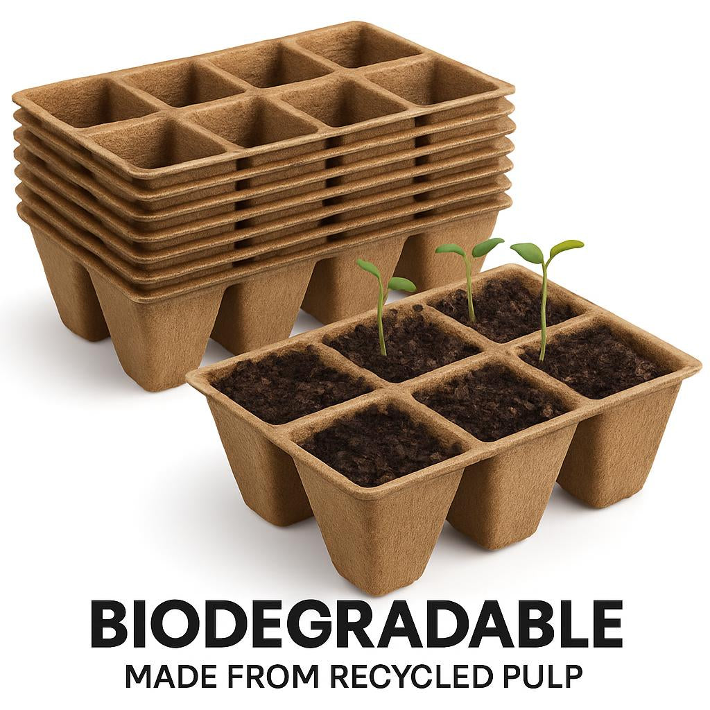 Biodegradable Pulp Seedling Tray for Eco-Friendly Gardening