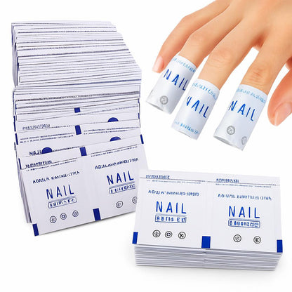 Eco-Friendly Nail Polish Remover Pads in Biodegradable Packaging