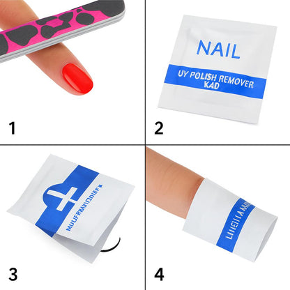 Eco-Friendly Nail Polish Remover Pads - Biodegradable & Convenient