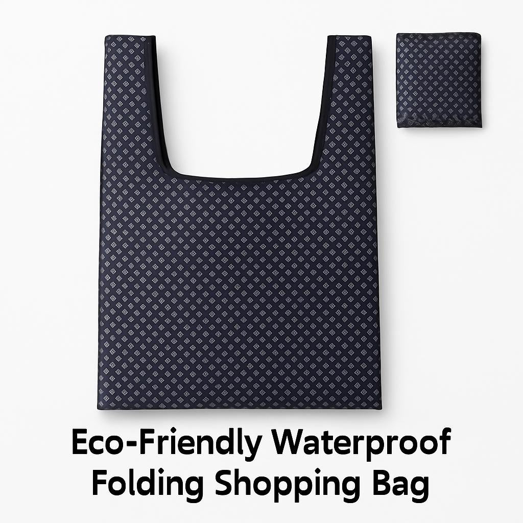Eco-Friendly Waterproof Folding Shopping Bag - Rainbow Stripes
