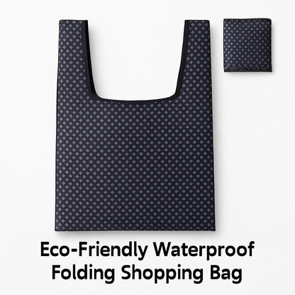 Eco-Friendly Waterproof Folding Shopping Bag - Rainbow Stripes