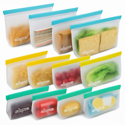 Eco-Friendly Reusable Silicone Food Storage Bags - Sustainable Kitchen Solution
