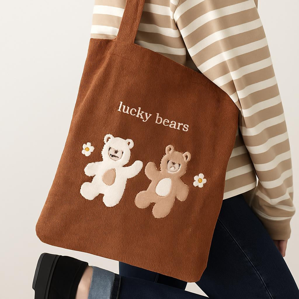 Brown Cotton Tote Bag for Sustainable Living