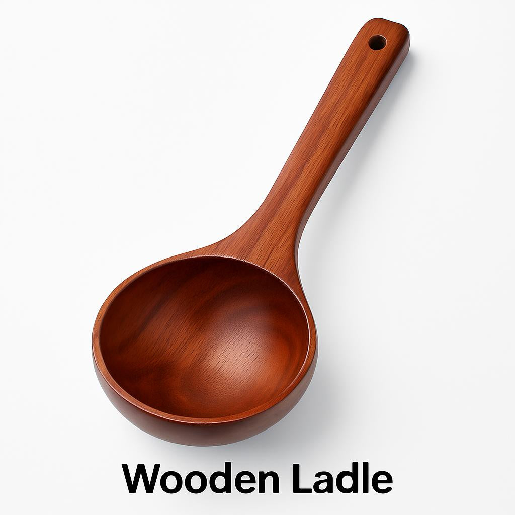 Natural Wooden Scoops for Kitchen & Bath - Eco-Friendly, Durable, Biodegradable