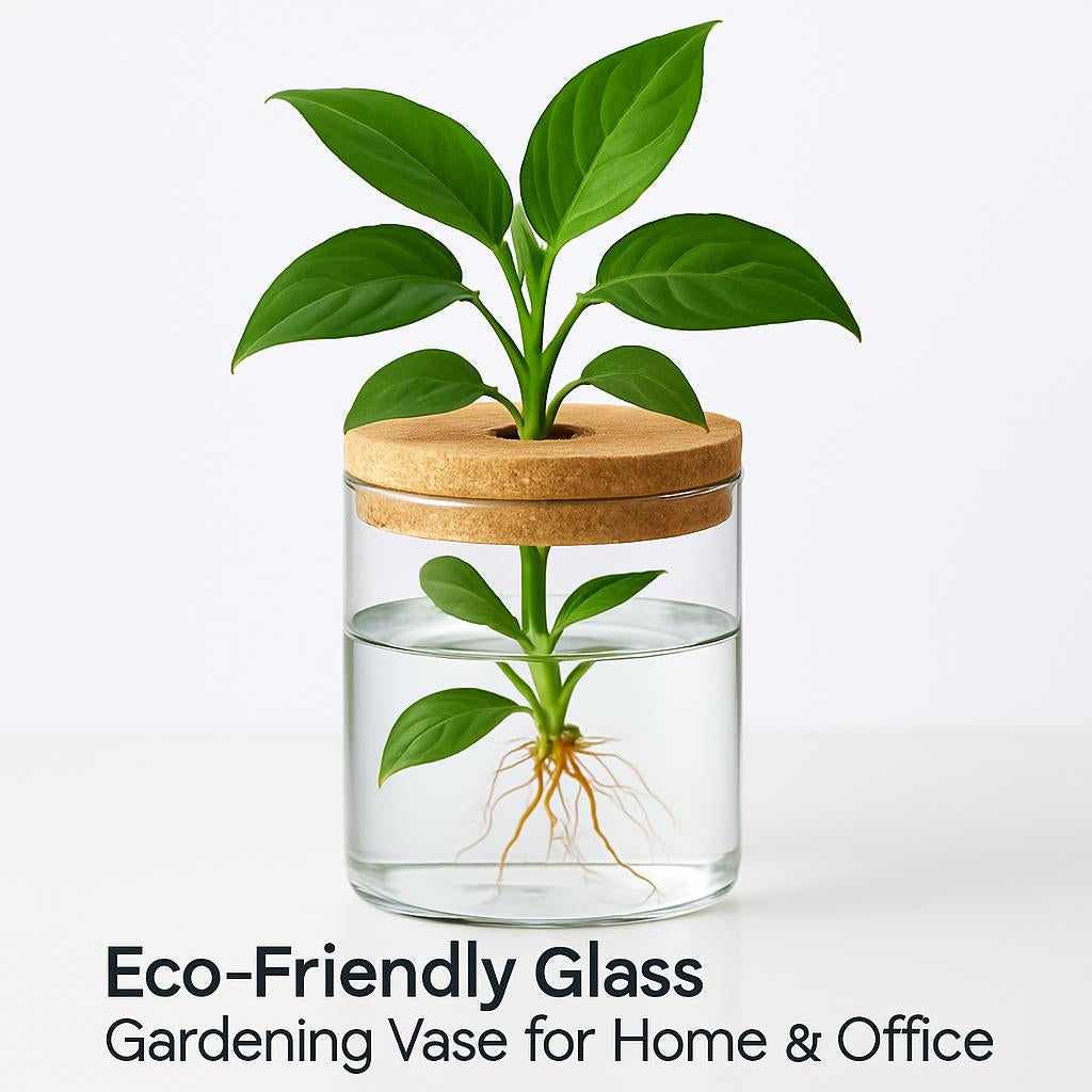Eco-Friendly Glass Gardening Vase for Home & Office