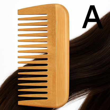 Eco-Friendly Bamboo Comb Set - Natural Wood Hair Care