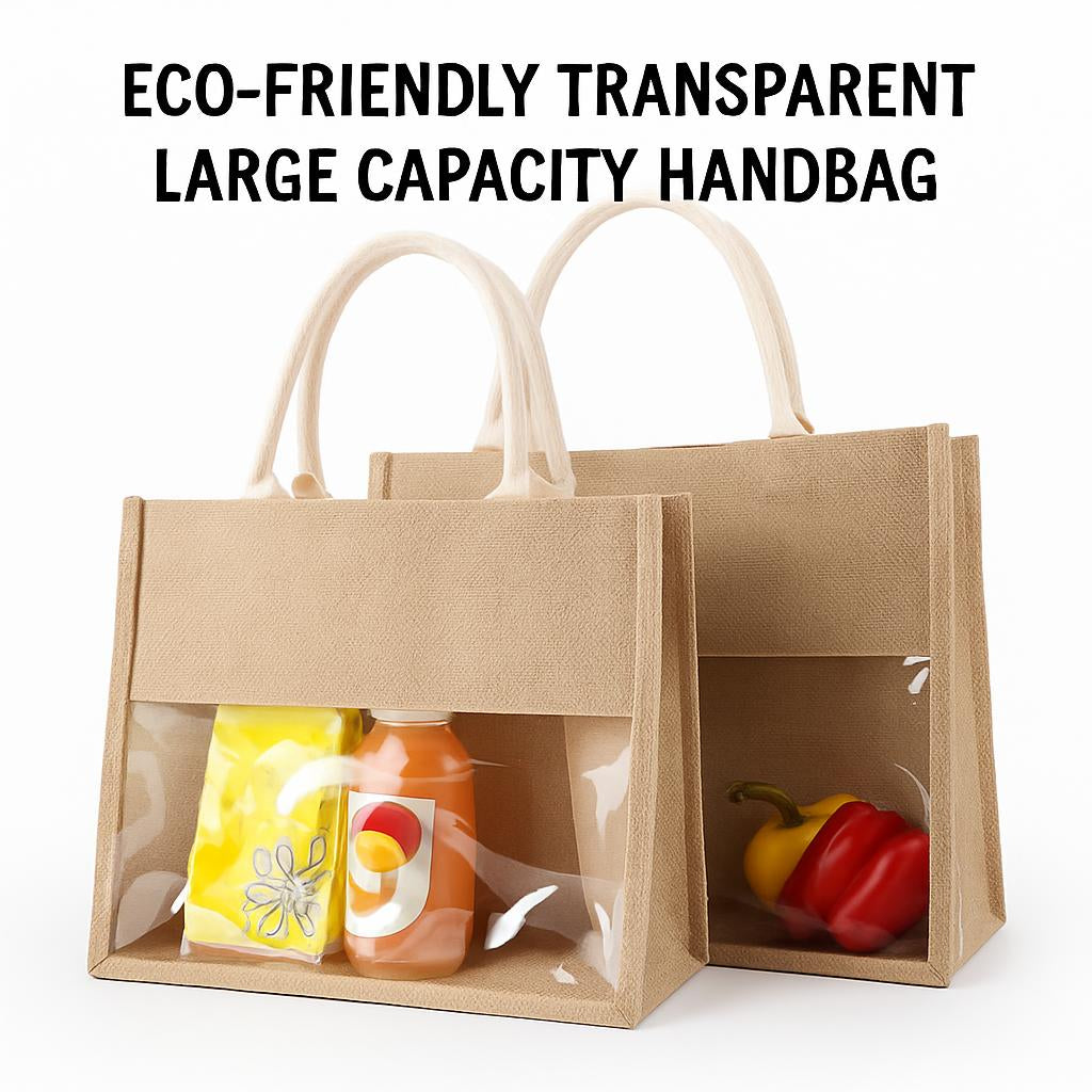 Eco-Friendly Transparent Large Capacity Handbag