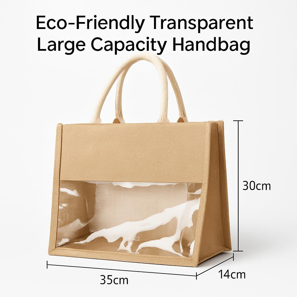 Eco-Friendly Transparent Large Capacity Handbag