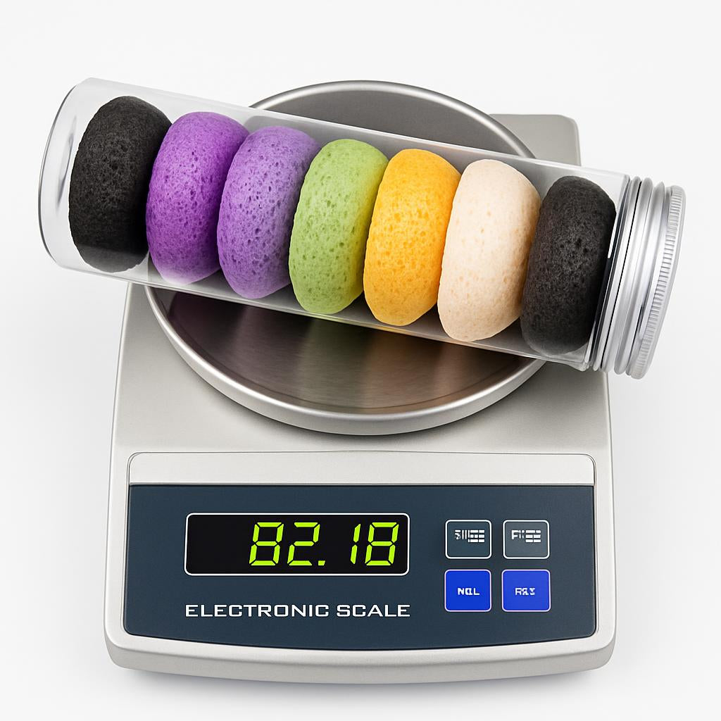 Eco-Friendly Konjac Sponge Set for Natural Facial Cleansing & Exfoliation