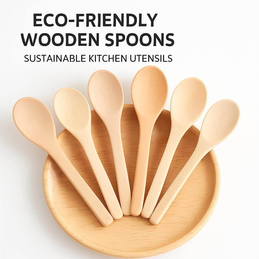 Eco-Friendly Wooden Spoons - Sustainable Kitchen Utensils