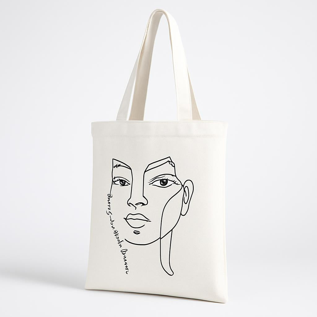 Eco-Friendly Reusable Cotton Tote Bag - Sustainable Shopping Solution