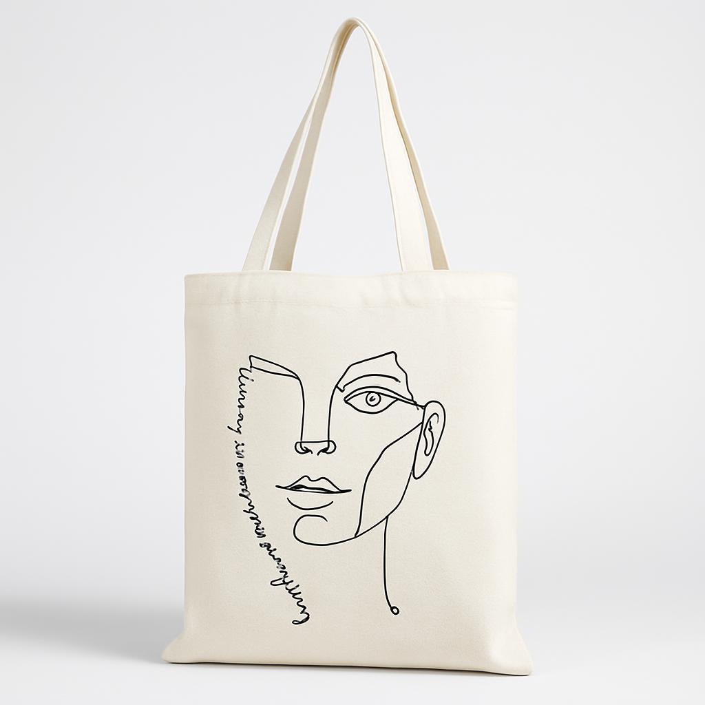 Eco-Friendly Reusable Cotton Tote Bag - Sustainable Shopping Solution