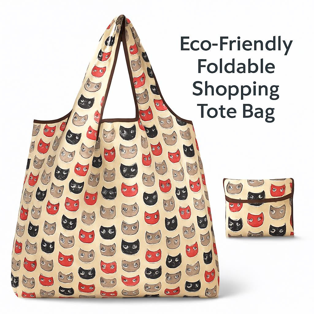 Eco-Friendly Foldable Shopping Tote Bag