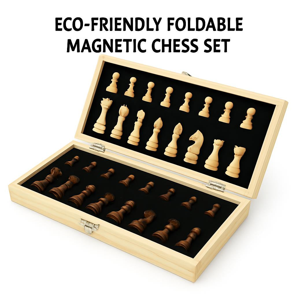 Eco-Friendly Foldable Magnetic Chess Set