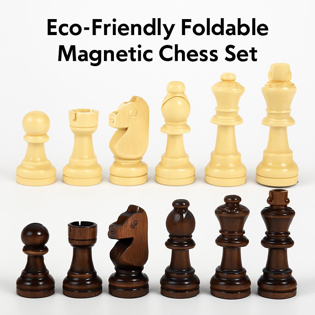 Eco-Friendly Foldable Magnetic Chess Set