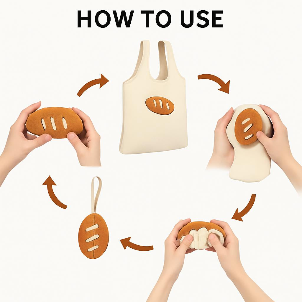 Eco-Friendly Dual-Purpose Shopping Bag & Bread Storage Cover