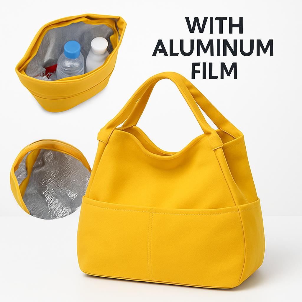 Eco-Friendly Portable Canvas Lunch Box Bento Bag