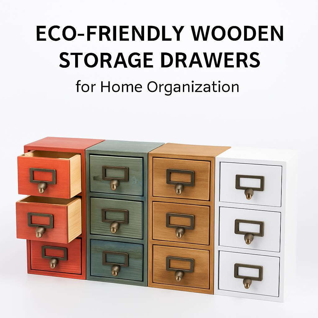 Eco-Friendly Wooden Storage Drawers for Home Organization
