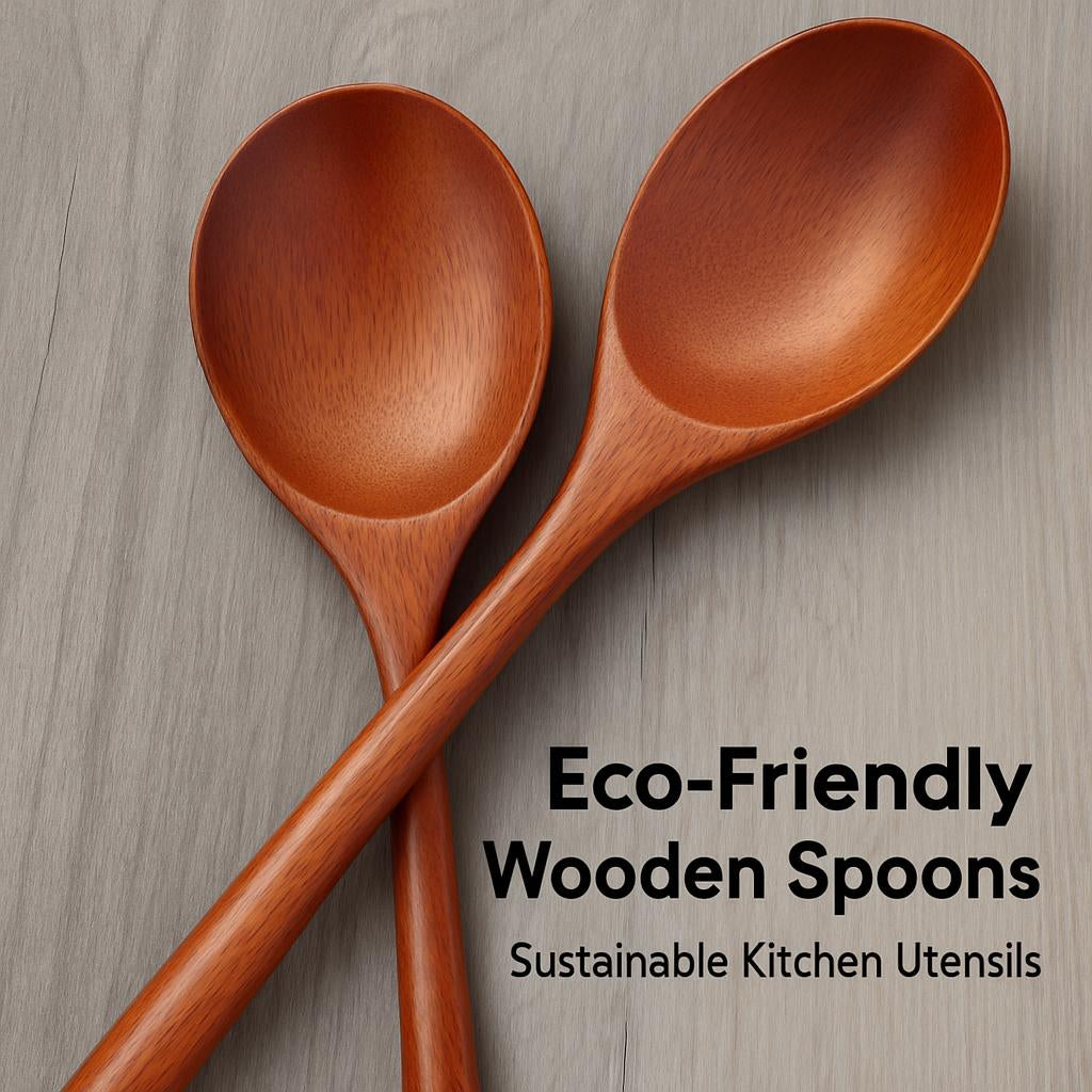 Eco-Friendly Wooden Spoons - Sustainable Kitchen Utensils
