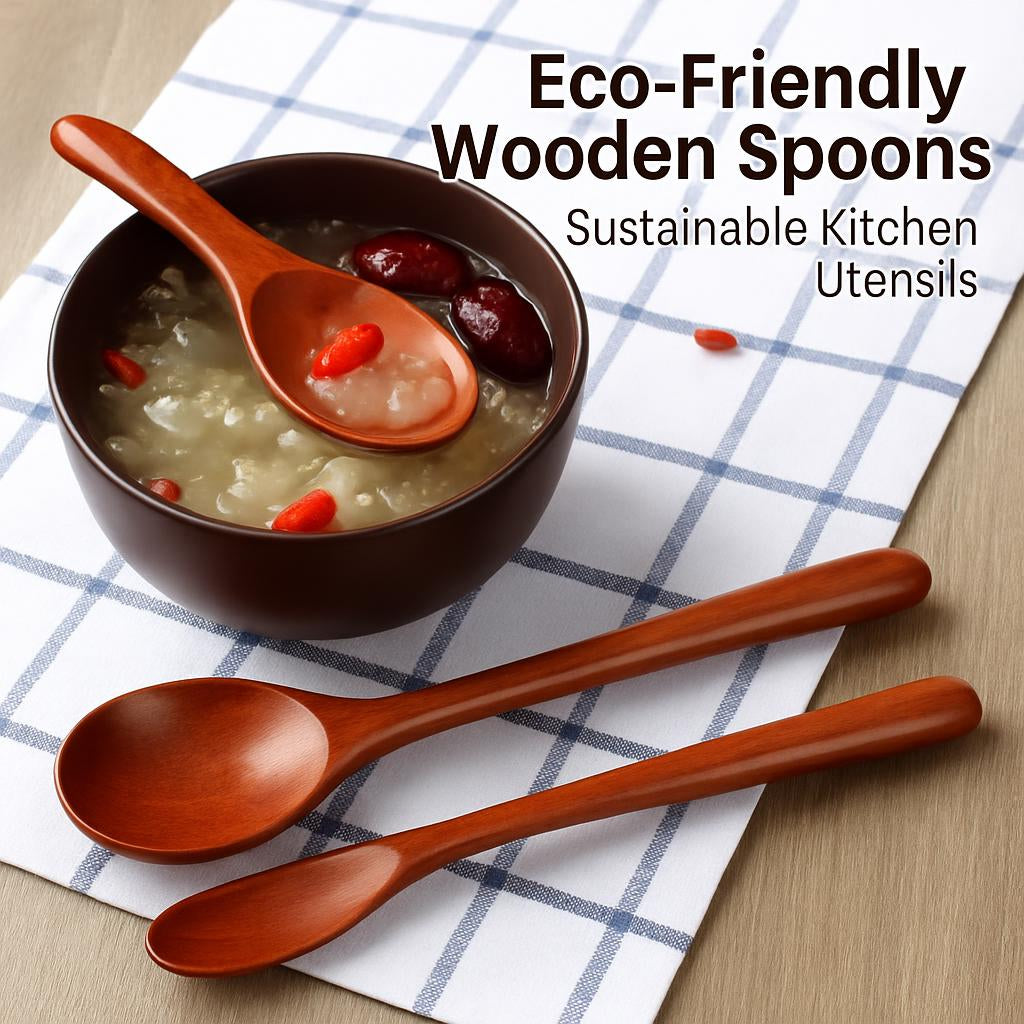 Eco-Friendly Wooden Spoons - Sustainable Kitchen Utensils