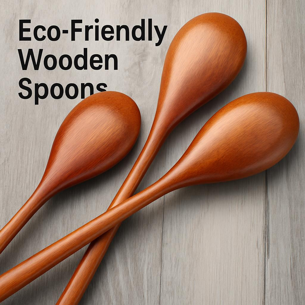 Eco-Friendly Wooden Spoons - Sustainable Kitchen Utensils